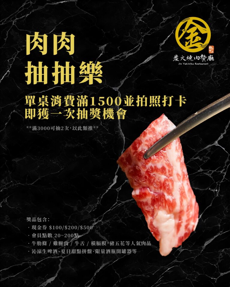 燒肉推薦｜日式燒肉｜金炭火燒肉餐廳
