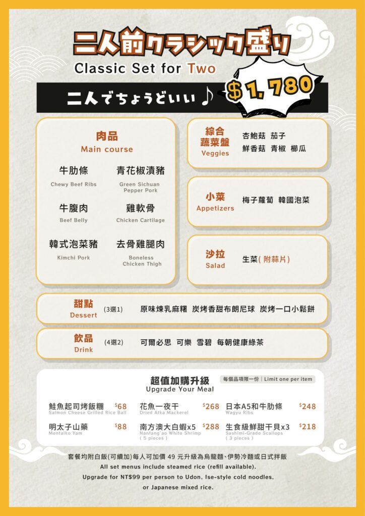 雙人/三人套餐| 新店、林口、青埔、板橋店1